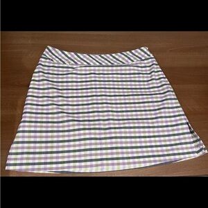 Adidas Clima cool Lilac Navy Lime Green Lined Golf Skort 10